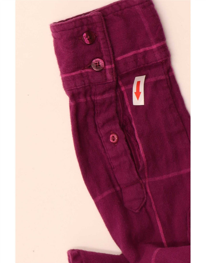 Camicia da donna Vans UK 10 piccolo cotone a quadri viola