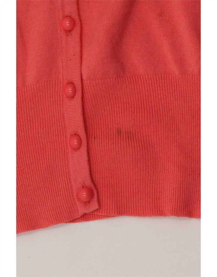 Maglione cardigan da donna Marks & Spencer UK 10 piccolo rosa