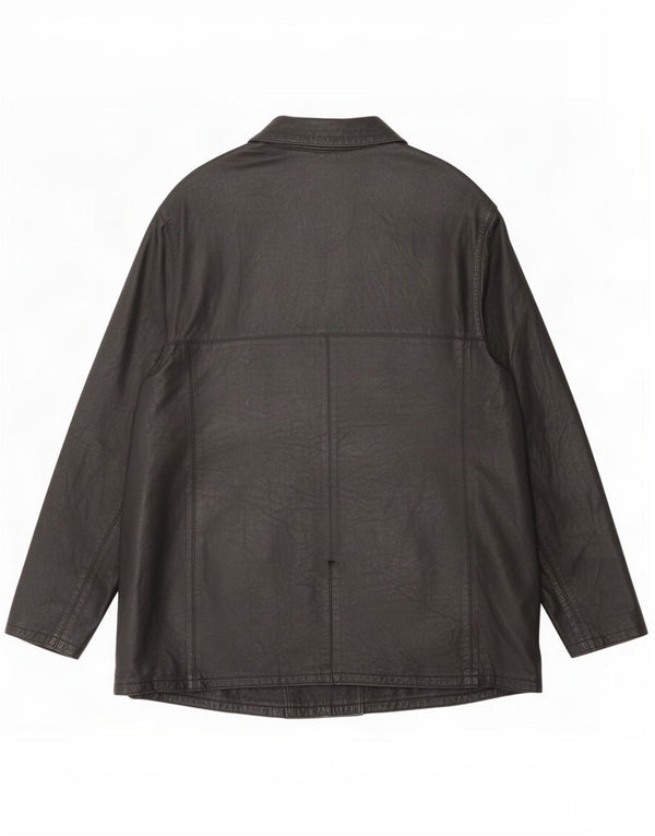 Lavorazione Artigianale Giacca in pelle da donna UK 16 Large Nero