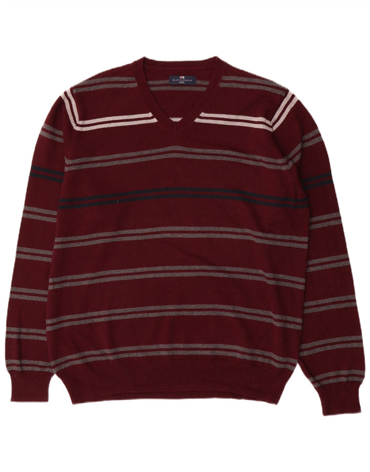 Maglione da uomo Marks & Spencer Blue Harbour con scollo a V grande marrone