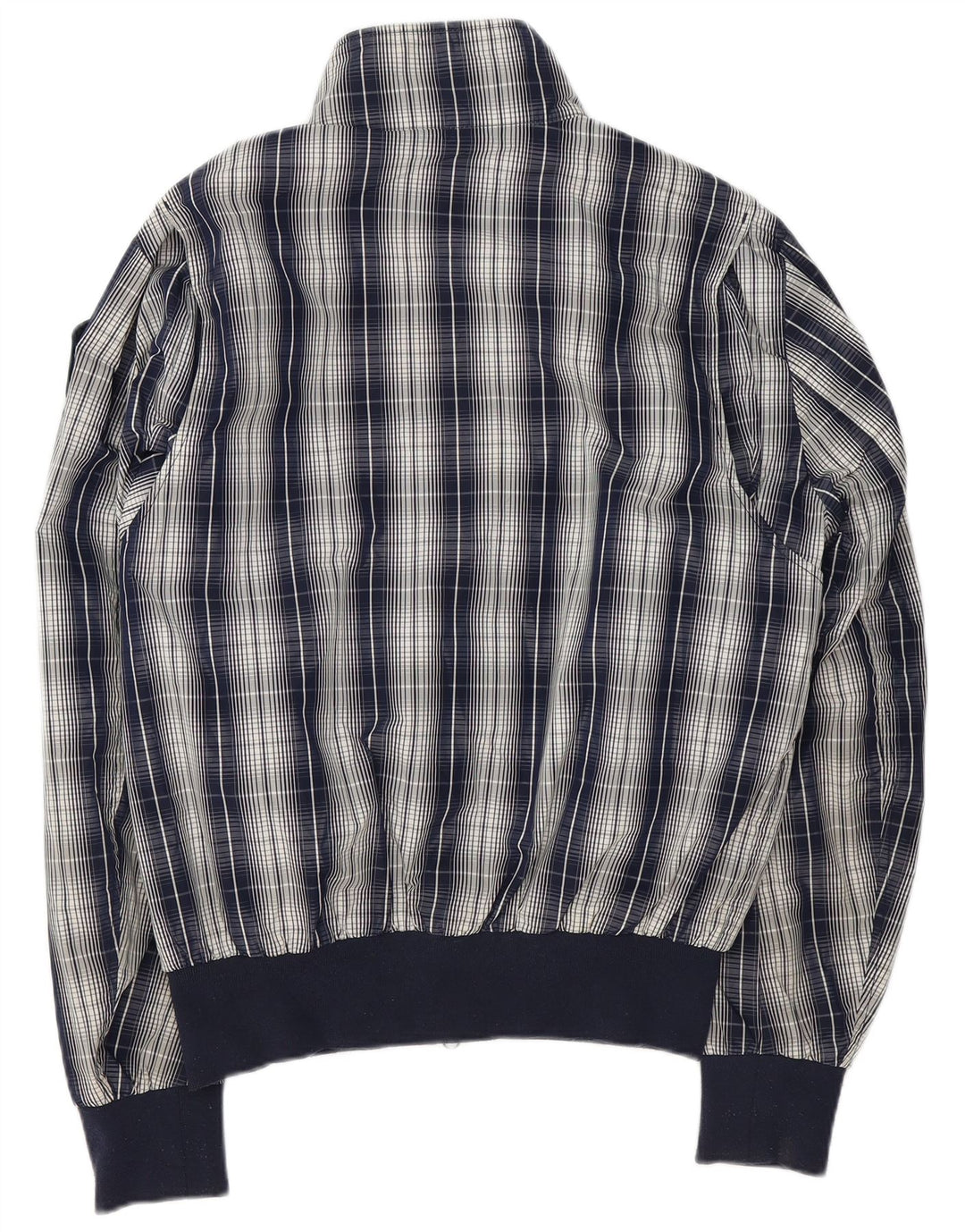 Giubbotto bomber da uomo Blauer UK 42 XL Poliestere a quadri blu navy