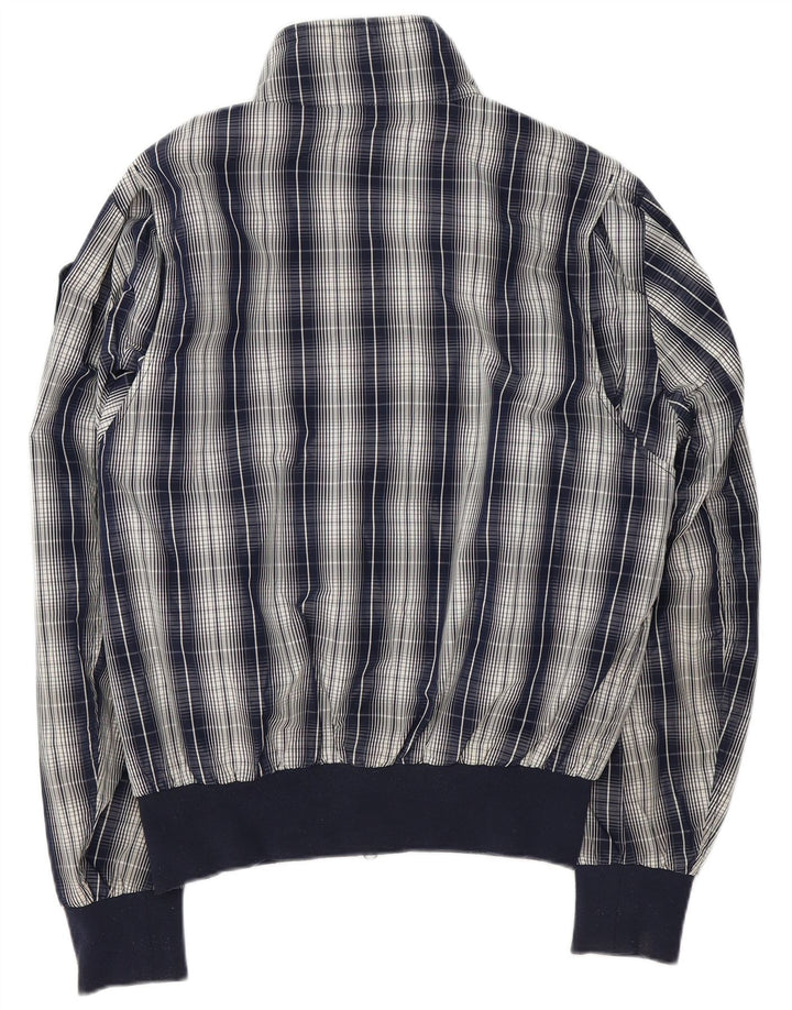 Giubbotto bomber da uomo Blauer UK 42 XL Poliestere a quadri blu navy