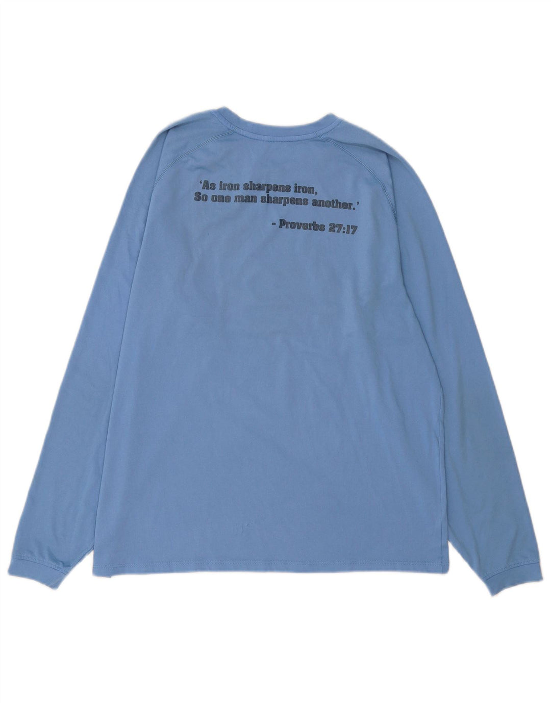 Adidas Villanova Graphic Top da uomo a manica lunga grande in poliestere blu