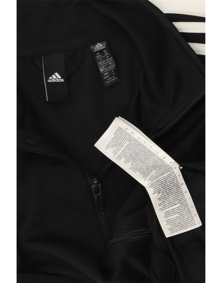Giacca da tuta da donna Adidas UK 0/2 2XS poliestere nero