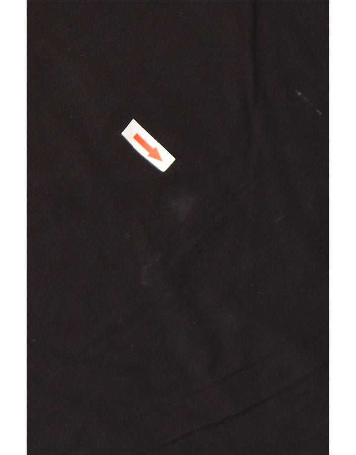 Guess T-shirt da uomo Top Large in cotone nero