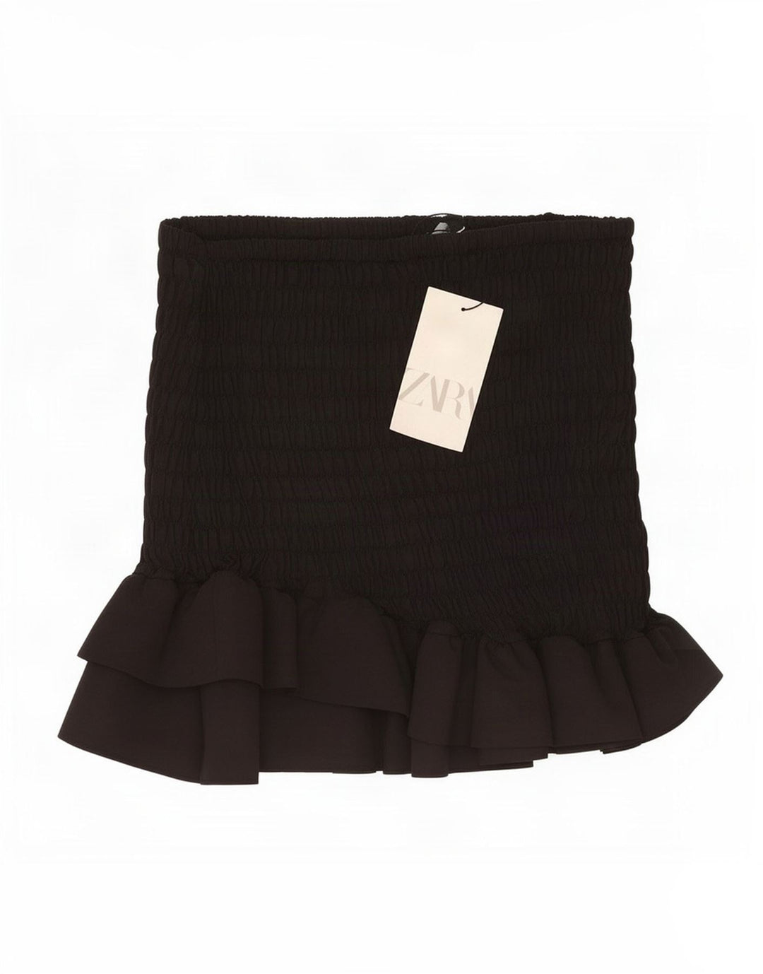 Minigonna Zara da donna XS W25 poliestere nero