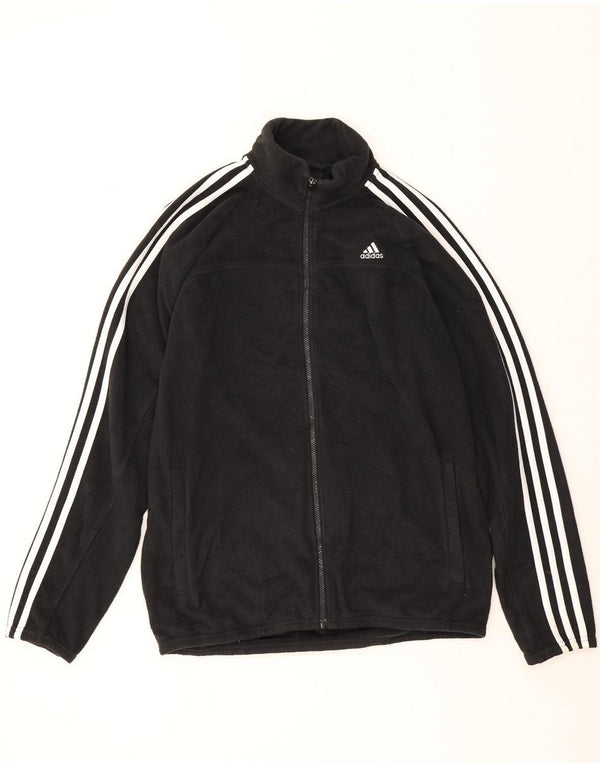 Giacca in pile da uomo Adidas UK 40 grande poliestere nero