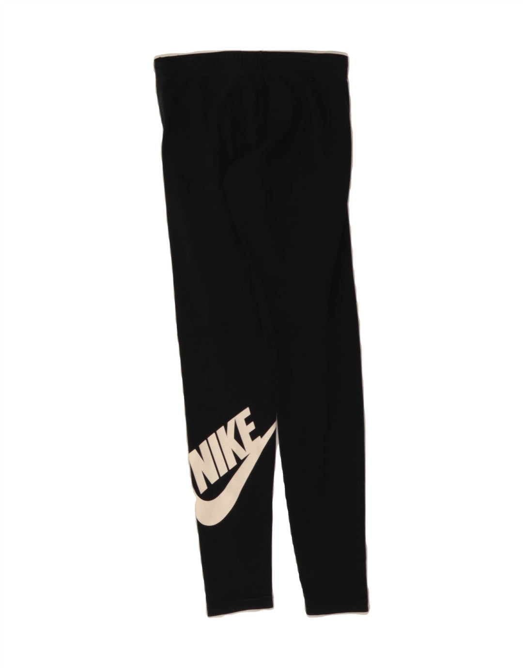 NIKE Womens Graphic Leggings UK 8 Small Black Cotton Vintage Nike and Second-Hand Nike from Messina Hembry 