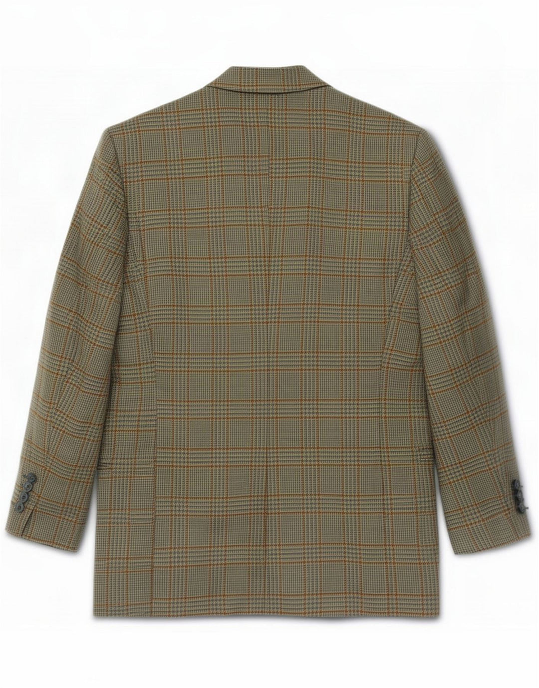 Valentino Giacca blazer da uomo a 2 bottoni IT 48 Lana a quadri verde medio