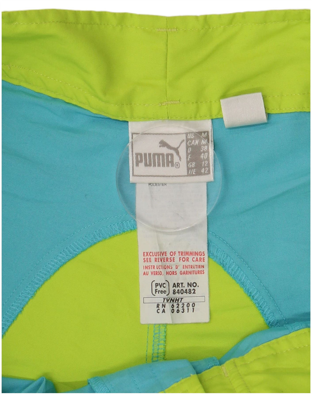Pantaloncini da bagno da donna PUMA UK 12 Poliestere color block blu medio