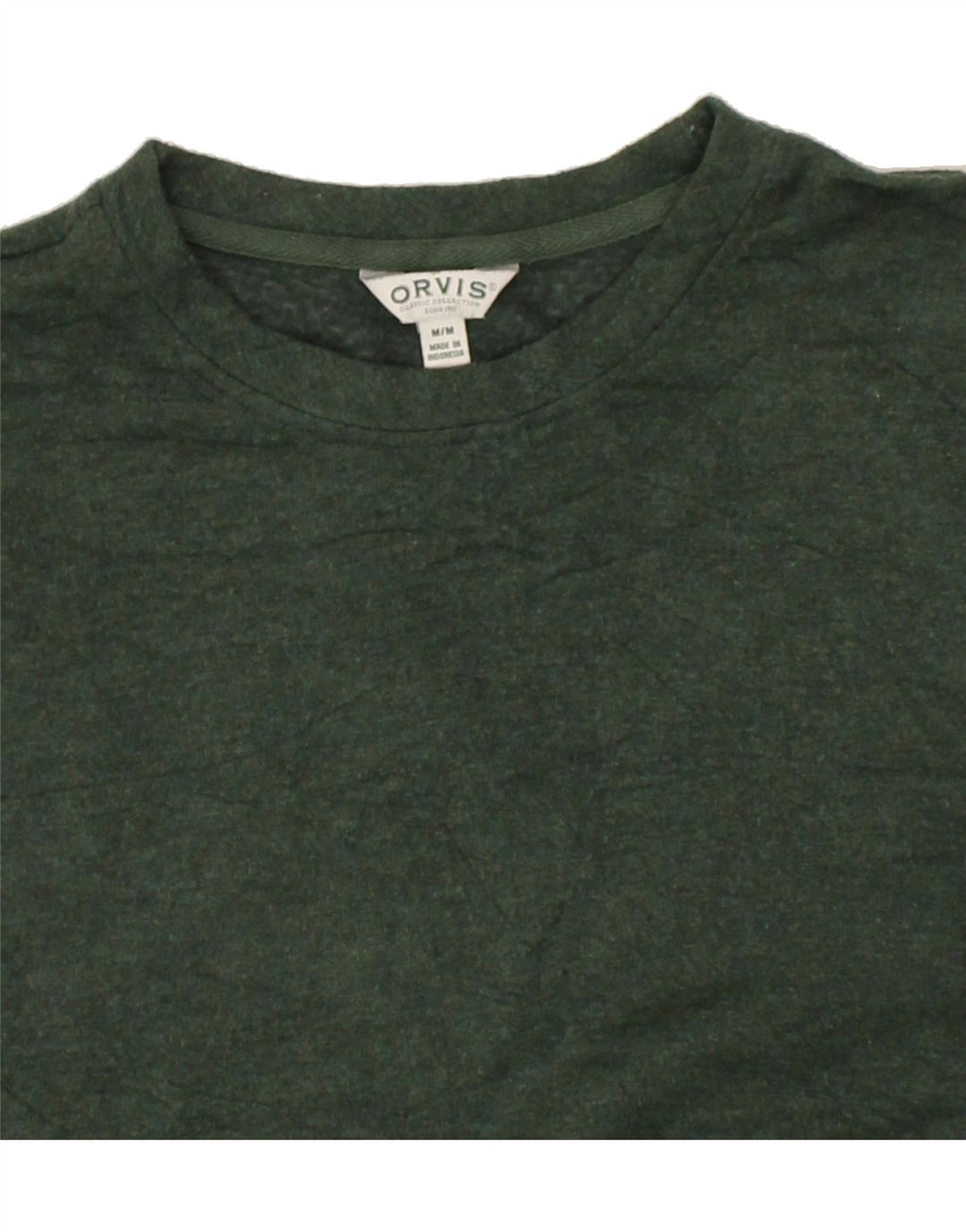 ORVIS Womens Sweatshirt Jumper UK 14 Medium Green Modal Vintage Orvis and Second-Hand Orvis from Messina Hembry 