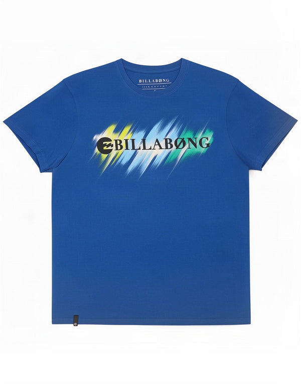 Billabong T-shirt grafica da uomo slim fit piccola in cotone blu