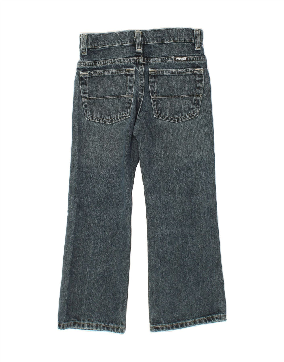 WRANGLER Boys Straight Jeans 6-7 Years W24 L21 Blue Cotton Vintage Wrangler and Second-Hand Wrangler from Messina Hembry 