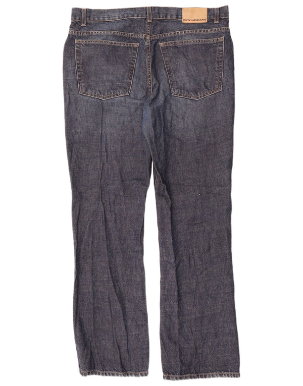 Jeans dritti da uomo Dkny W38 L31 cotone blu navy