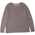 Eddie Bauer Top da donna a maniche lunghe UK 20 2XL Cotone geometrico grigio