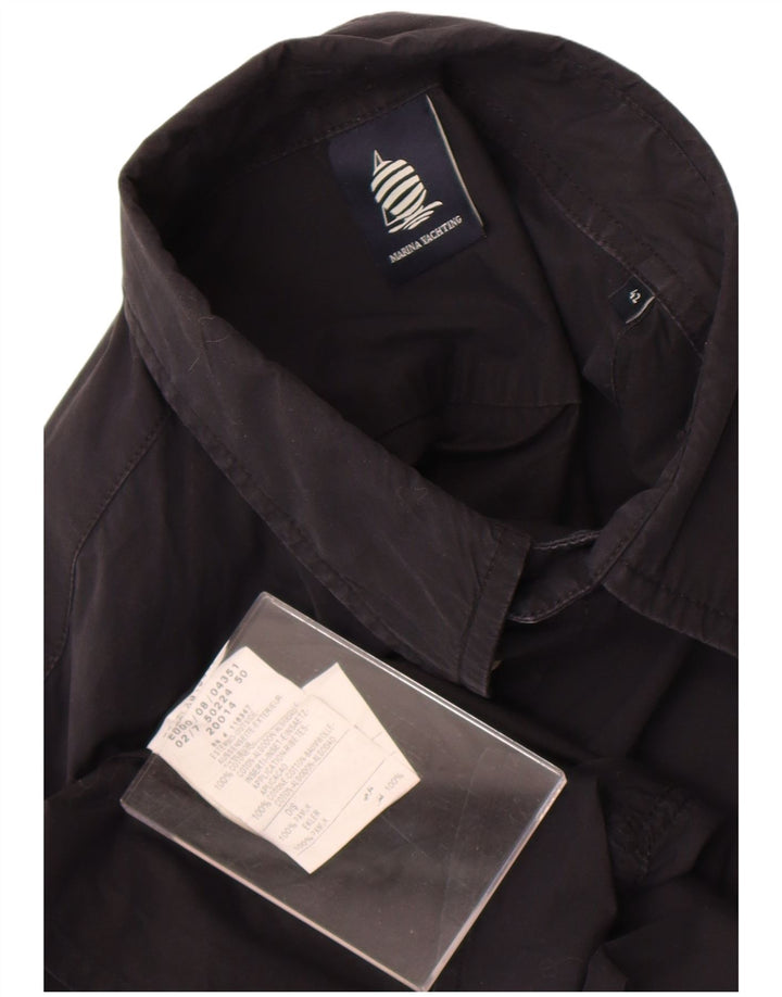 Camicia da uomo Marina Yachting taglia 42 grande cotone nero