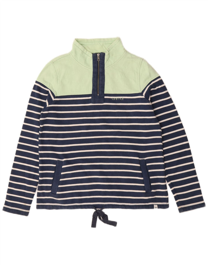 Felpa oversize da donna Animal UK 10 Small Blu Navy a righe