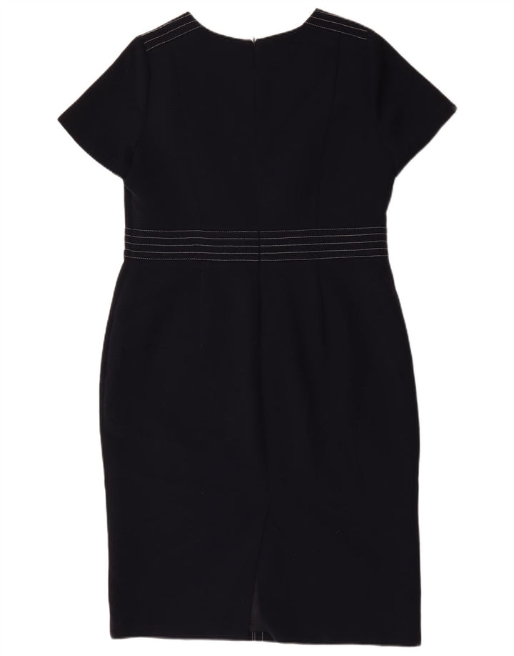 Abito tubino da donna Marks & Spencer UK 16 grande poliestere blu navy