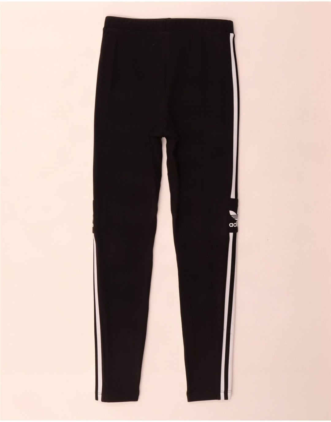 Leggings grafici da donna Adidas UK 12 cotone medio nero