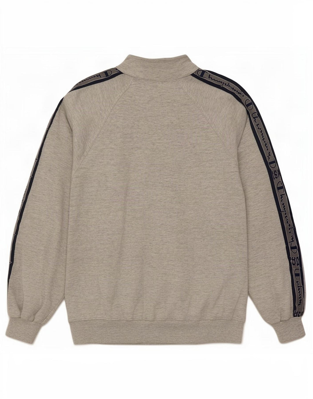 Felpa Champion da uomo con grafica con zip e collo, maglione, colore grigio medio