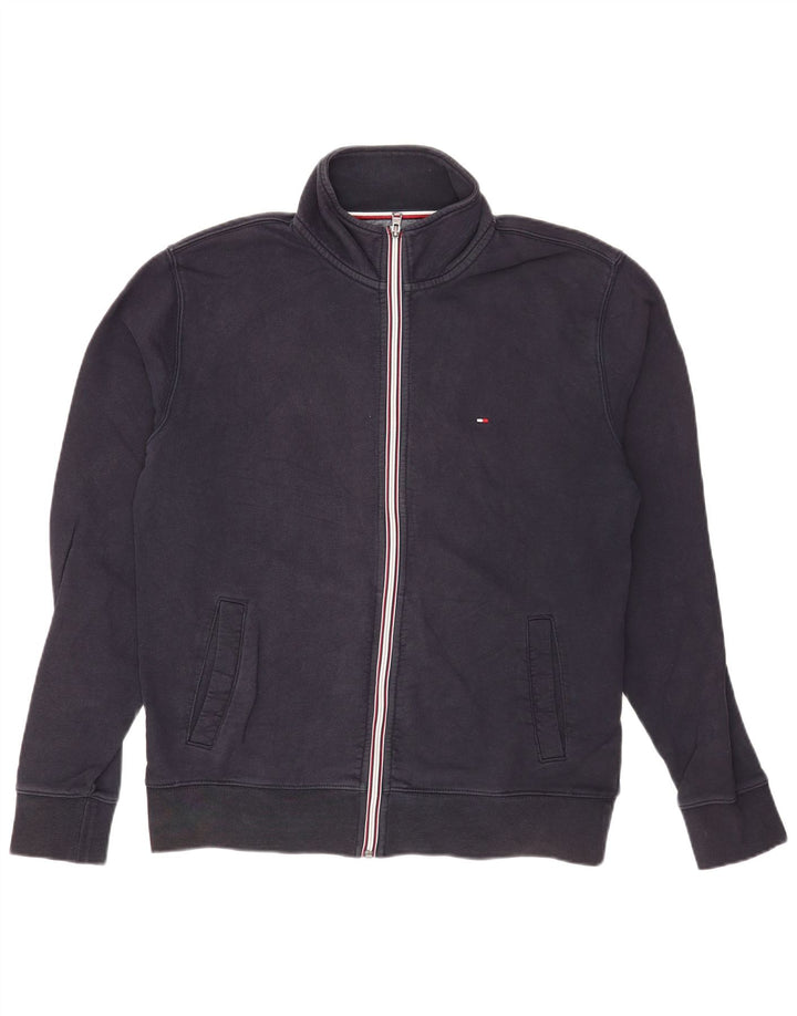 Giacca da ginnastica da uomo Tommy Hilfiger XL in cotone blu navy
