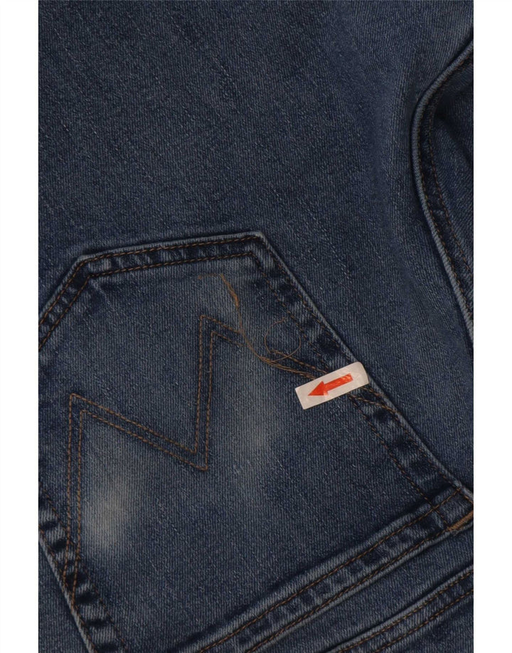Jeans dritti regolari da uomo Wrangler W34 L32 cotone blu