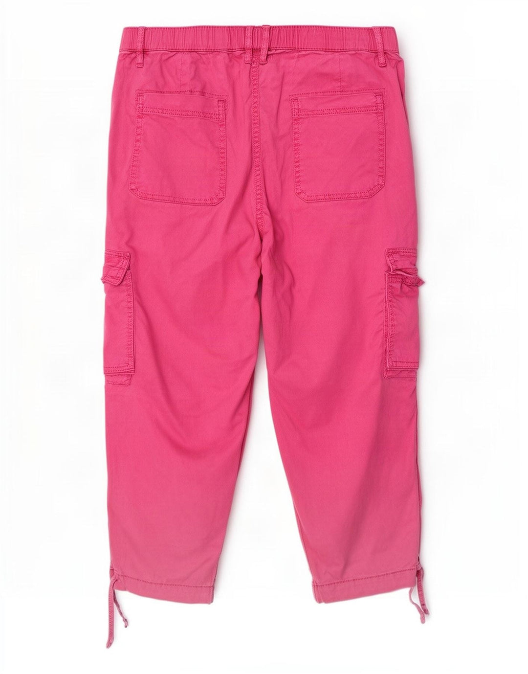 Pantaloni Cargo Capri da donna Marks & Spencer UK 12 Medium W30 L22 Rosa