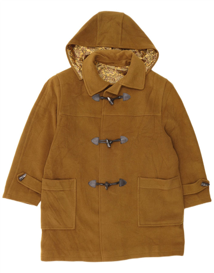 Montgomery con cappuccio da uomo Tadon IT 50 Large in lana vergine marrone