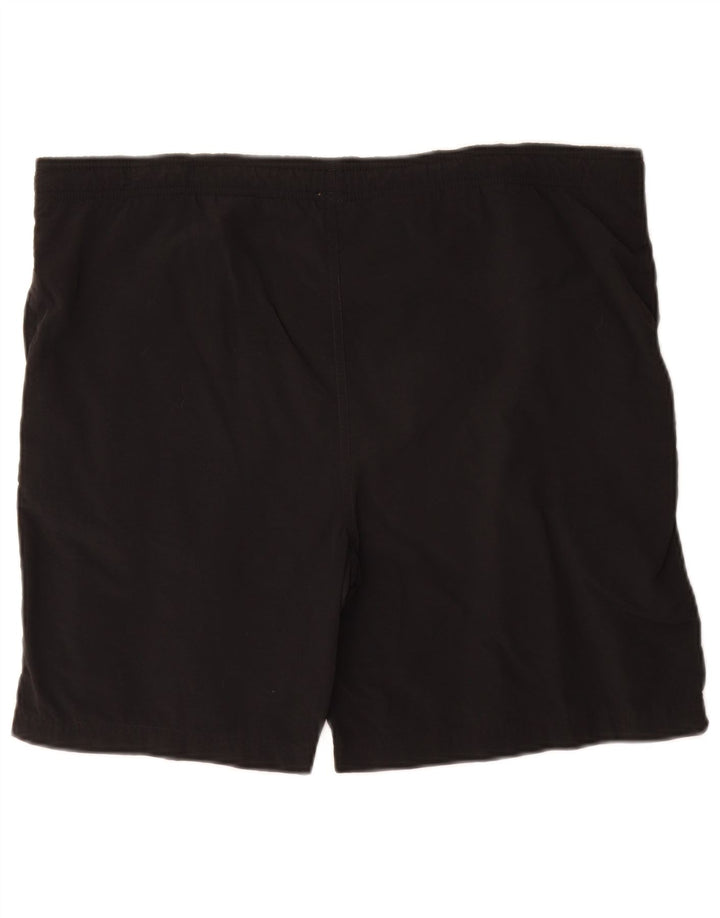 Pantaloncini da bagno Reebok da uomo grandi in nylon nero