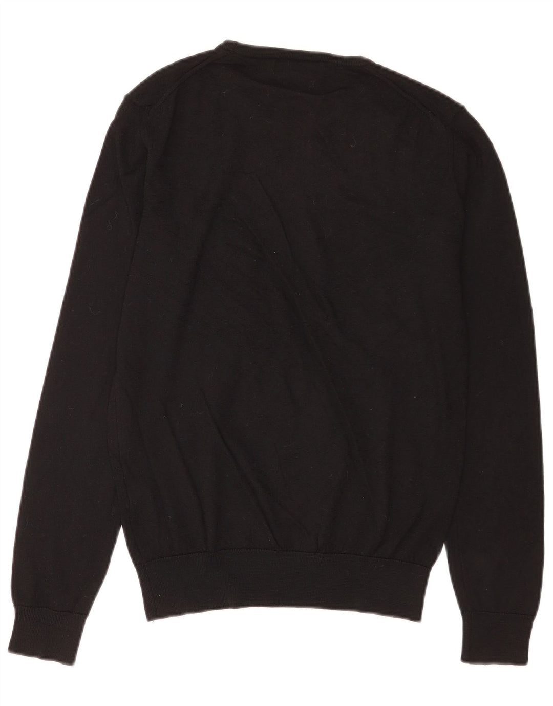 Maglione maglione girocollo da uomo Zara in lana nera media