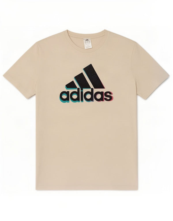 T-shirt grafica da uomo Adidas Top XL in cotone bianco