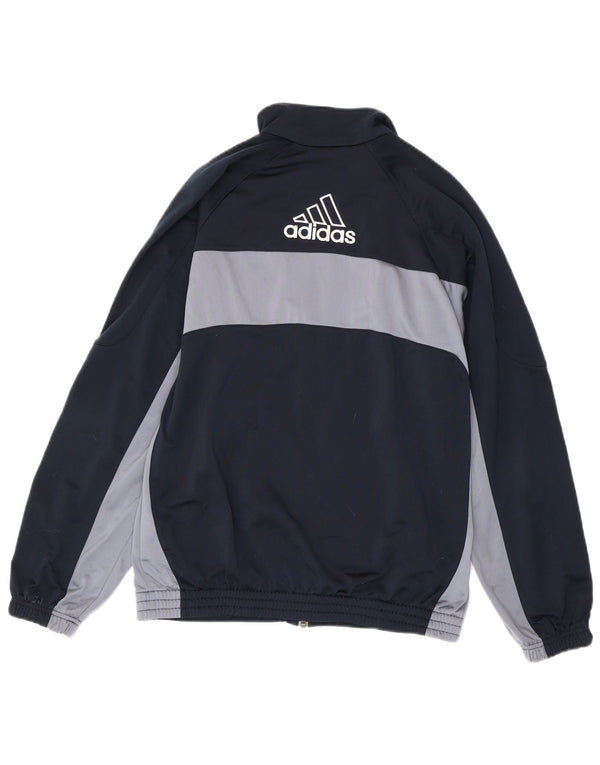 Giacca da tuta da uomo Adidas UK 36/38 Small Blu Navy Colourblock