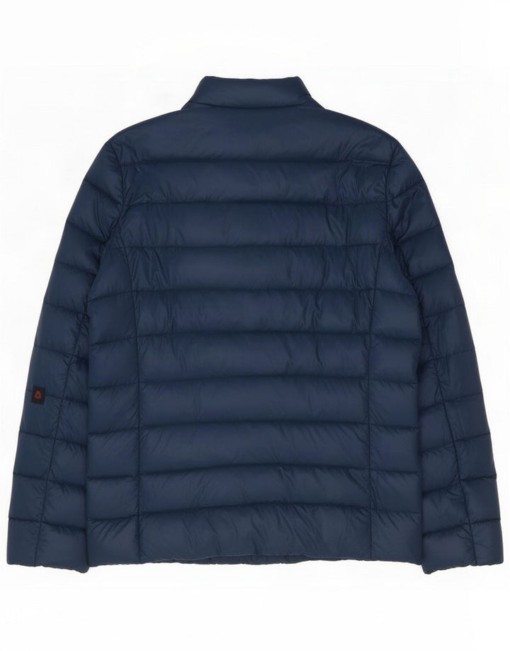 Trussardi Jeans Giacca Imbottita Uomo IT 52 XL Blu Poliammide
