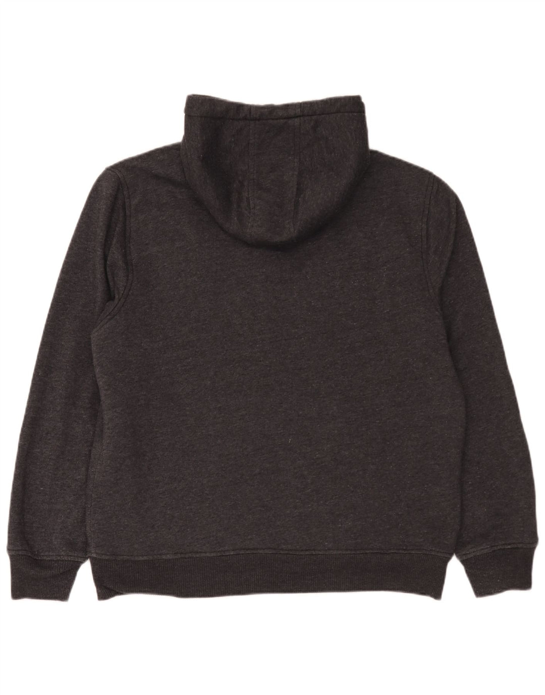 Maglione con cappuccio e zip grafica da uomo Gap in cotone grigio medio