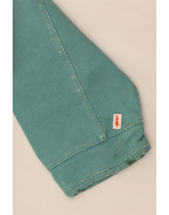 Felpa da uomo con collo con zip Fat Face Maglione XL Cotone turchese