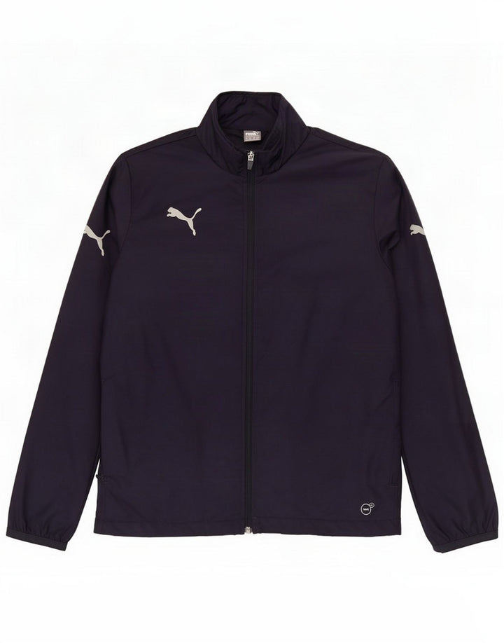 Giacca antipioggia per ragazzi Puma 13-14 anni Nylon blu navy
