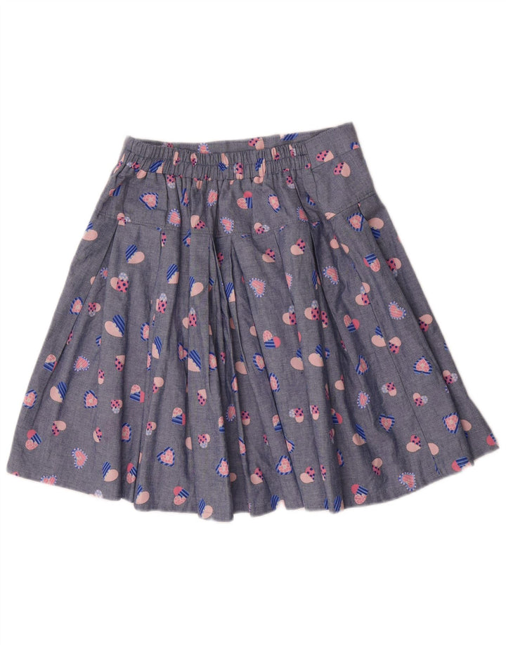 Set gonna vintage da donna in 2 pezzi media W32 blu geometrico