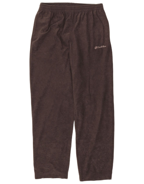 Lotto Mens Velour Tracksuit Trousers UK 42/44 XL Grey Polyester