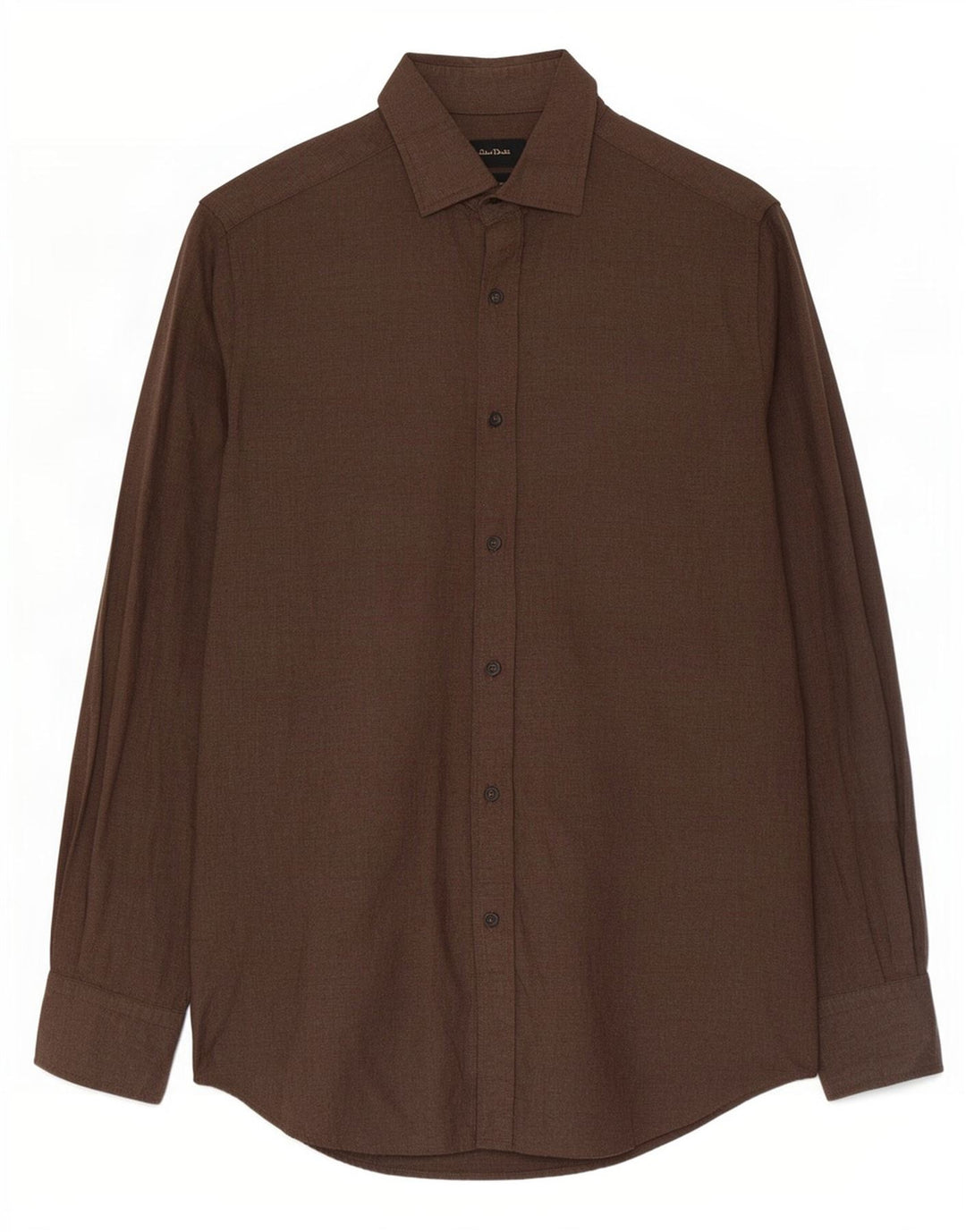 Camicia Uomo Massimo Dutti Piccola Marrone Cotone
