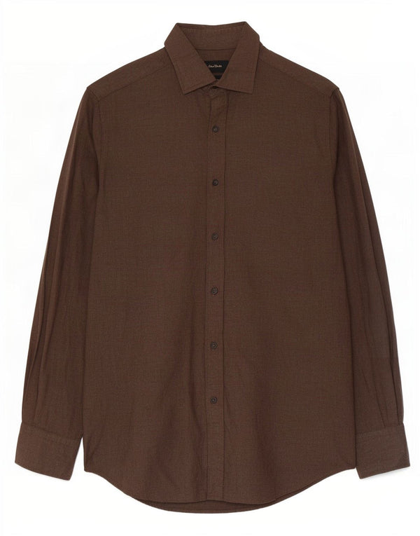 Camicia Uomo Massimo Dutti Piccola Marrone Cotone