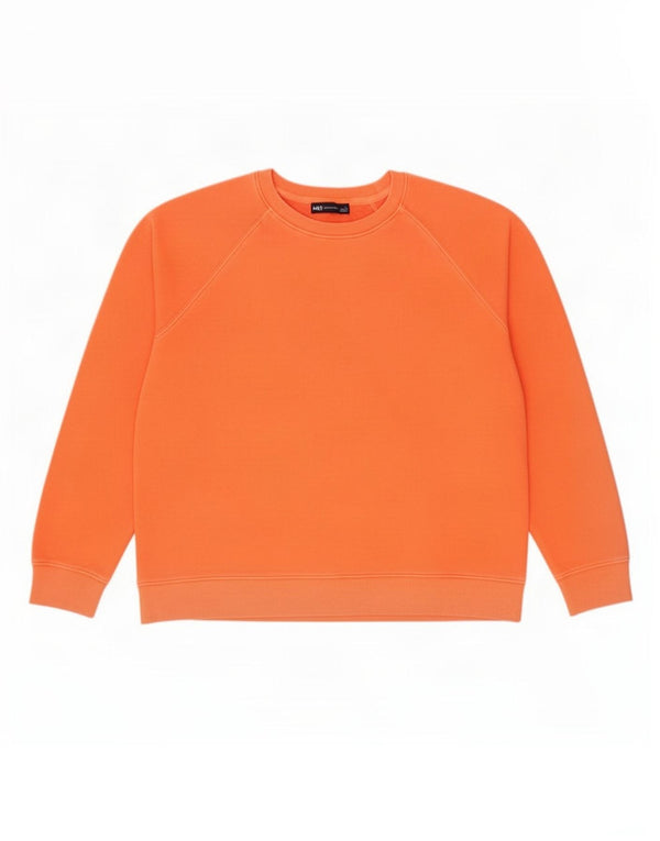 Marks & Spencer Felpa da uomo Maglione grande in cotone arancione