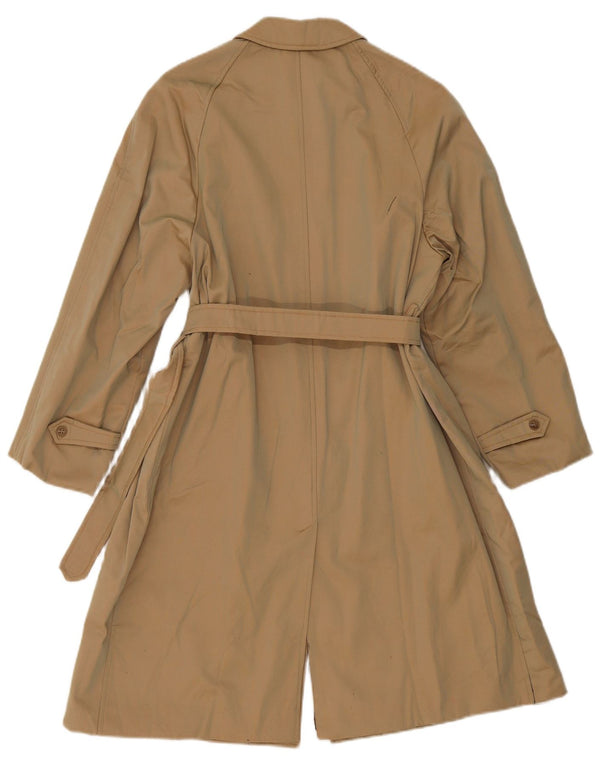 Trench vintage da donna UK 12 beige medio