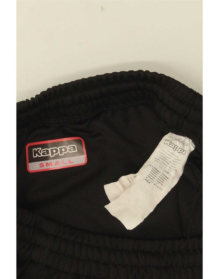 Pantaloni da tuta con grafica Kappa da uomo piccoli in poliestere nero