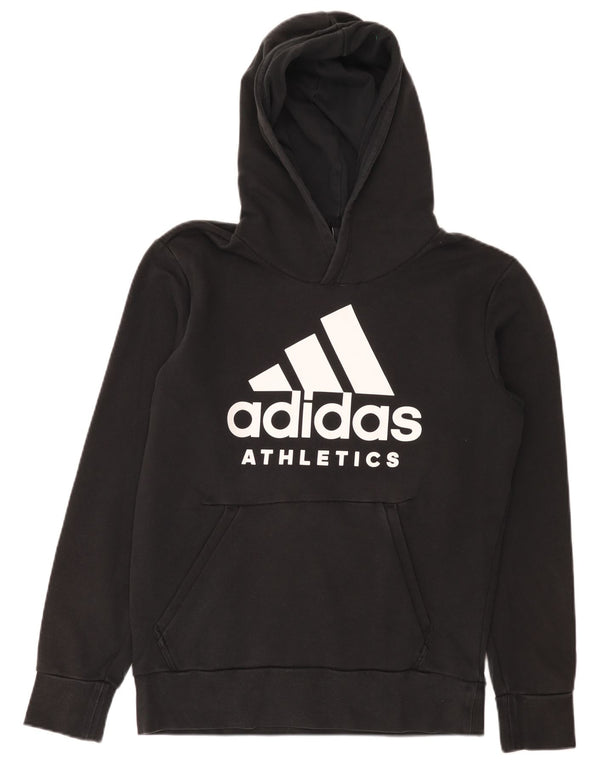 Felpa con cappuccio grafica da uomo Adidas Medium nera