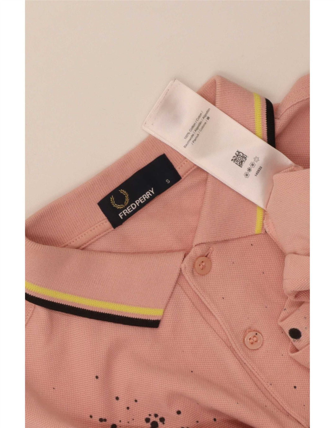 Polo da uomo Fred Perry piccola in cotone tie dye rosa