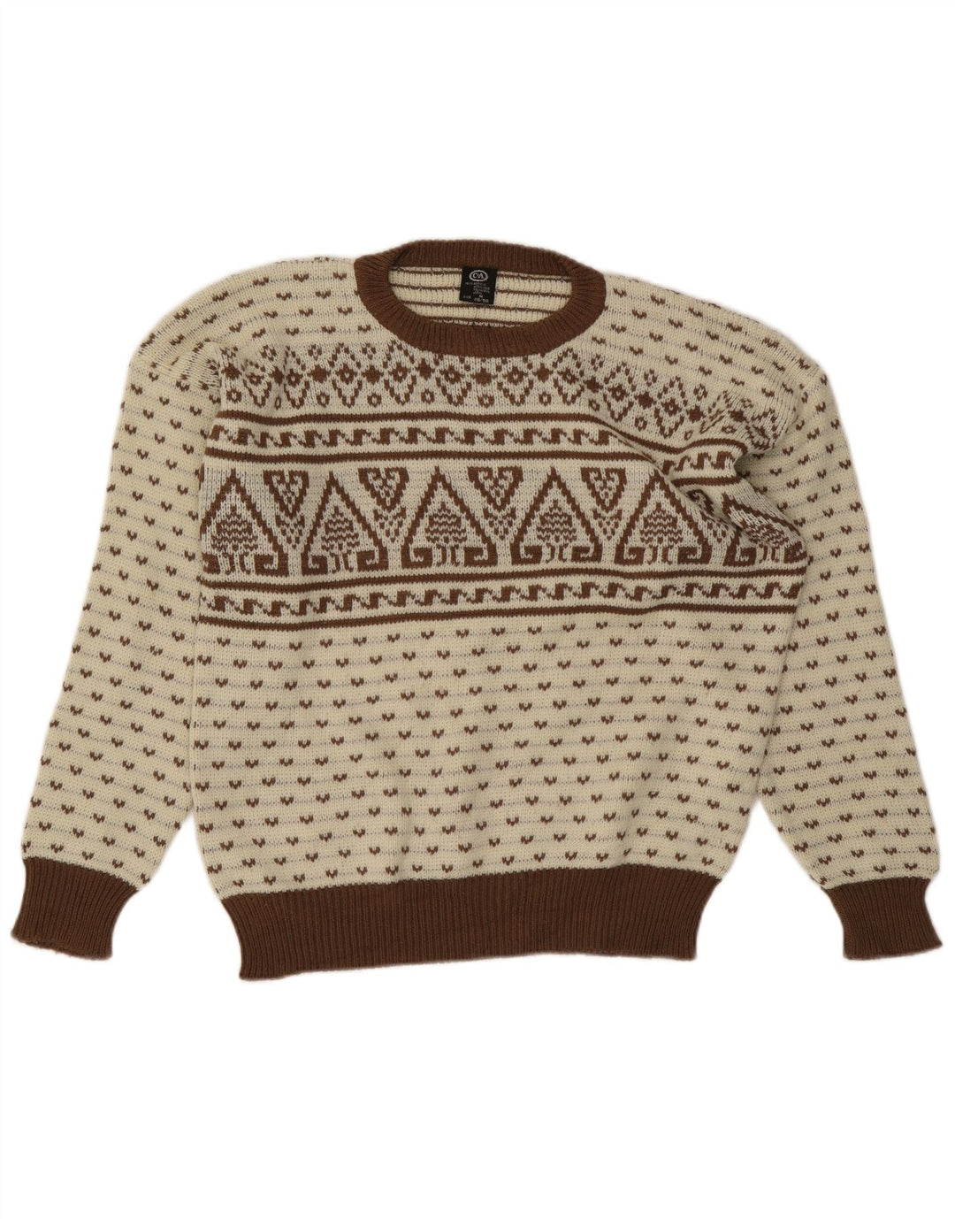 Maglione girocollo da uomo C&A IT 48/50 Beige medio Fair Isle