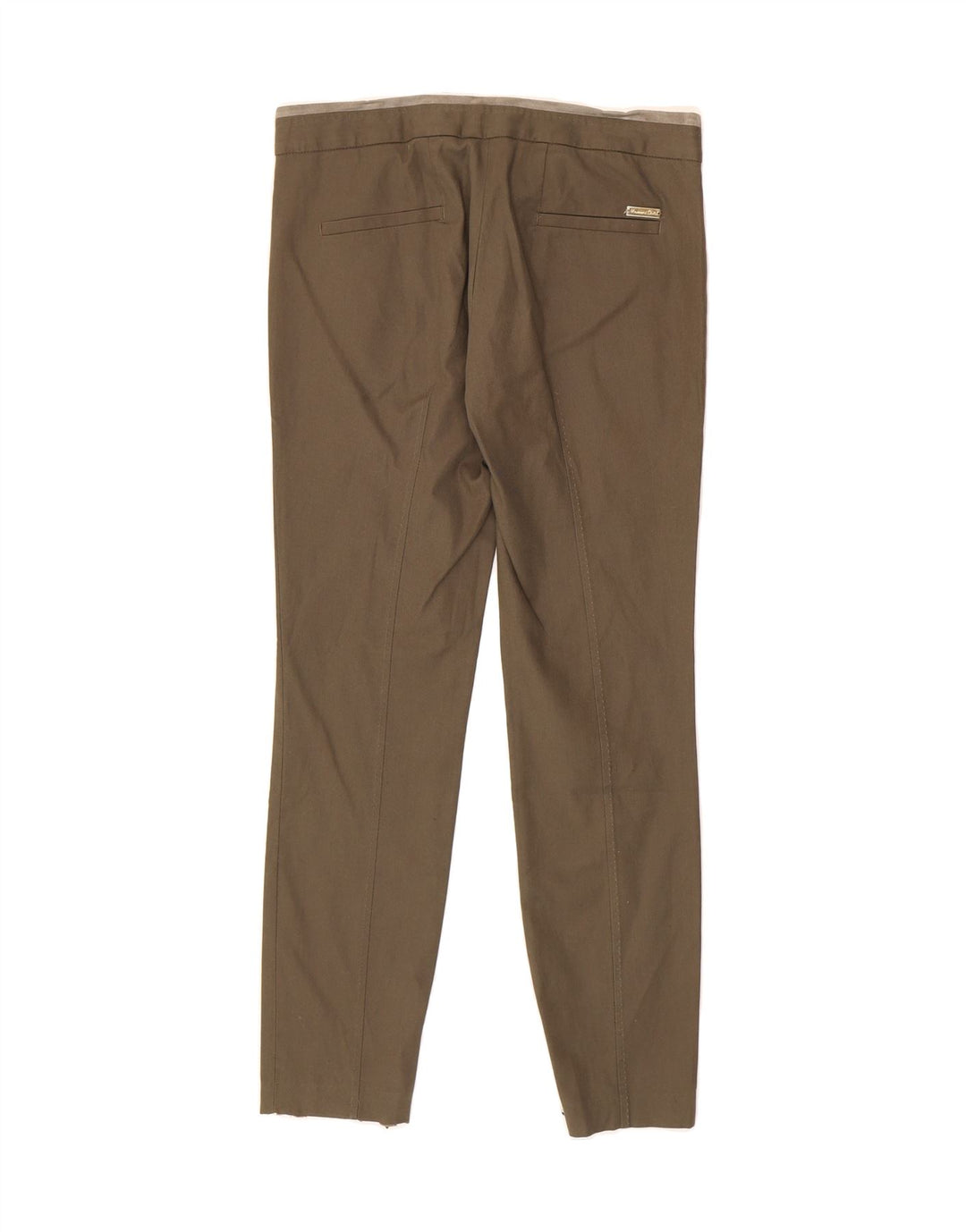 MASSIMO DUTTI Womens Slim Chino Trousers W30 L27 Khaki Vintage Massimo Dutti and Second-Hand Massimo Dutti from Messina Hembry 