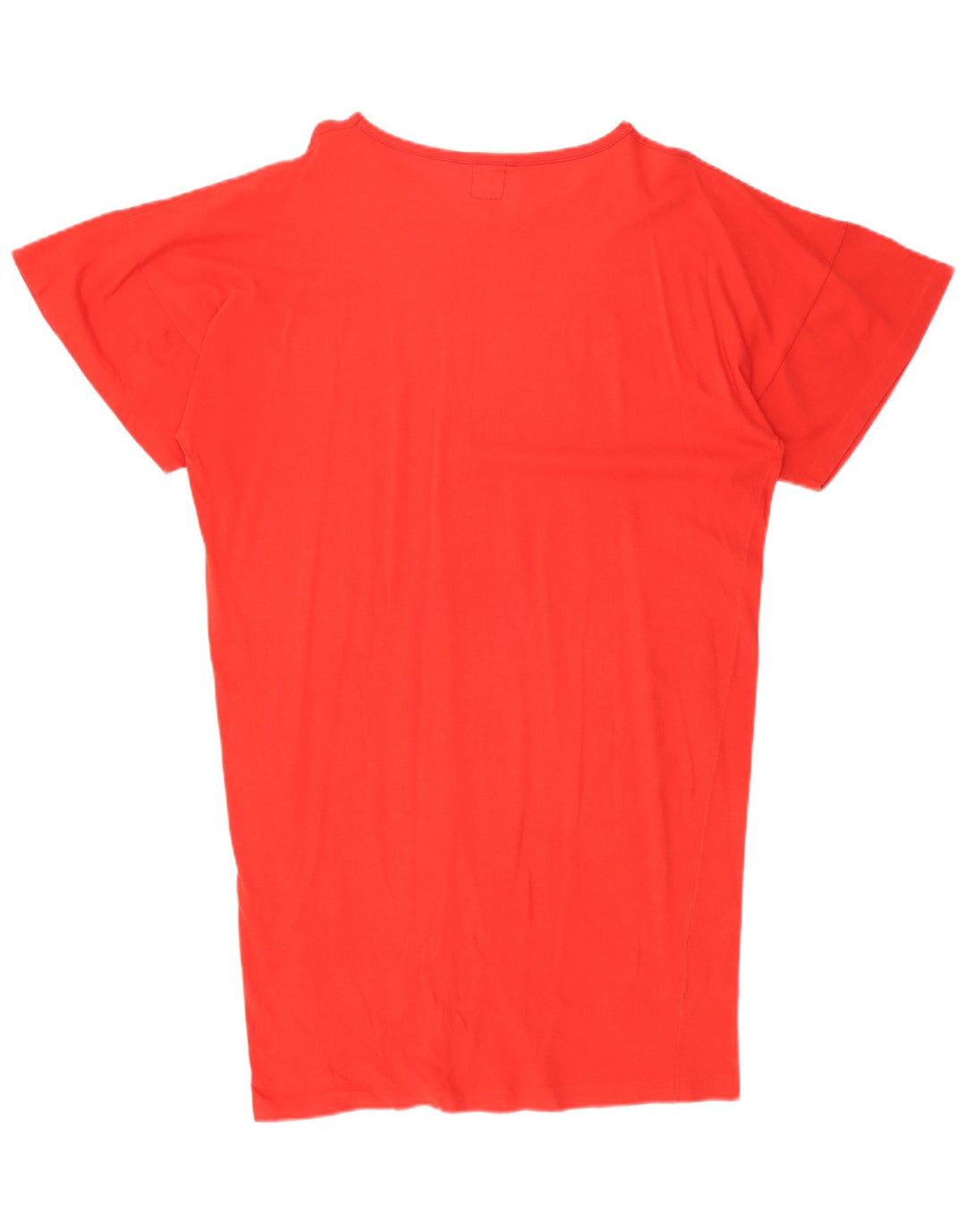 Abito t-shirt con grafica oversize da donna vintage IT 42 cotone rosso medio