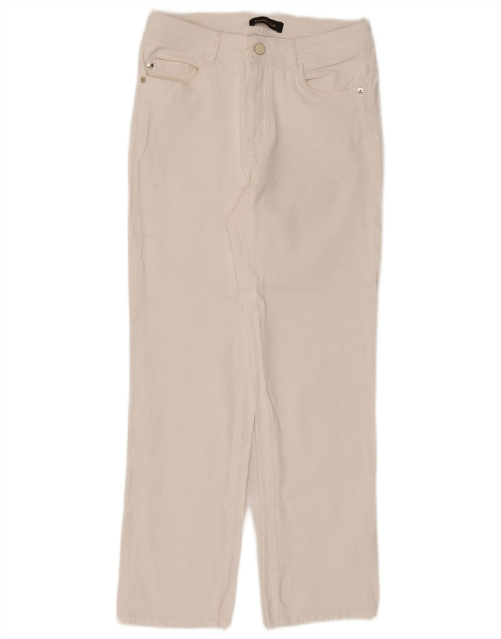 Jeans dritti da donna Massimo Dutti EU 36 XS W26 L26 Bianco