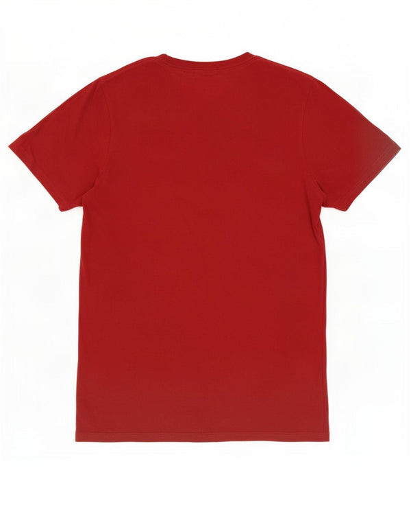 T-shirt da uomo Adidas Top Small Borgogna in cotone